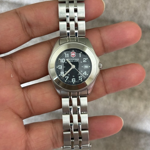Victorinox Silver and Black Swiss Army women’s watch - Picture 7 of 13